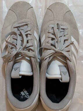 Adidas VL Court 3.0 Grey Suede Sneakers